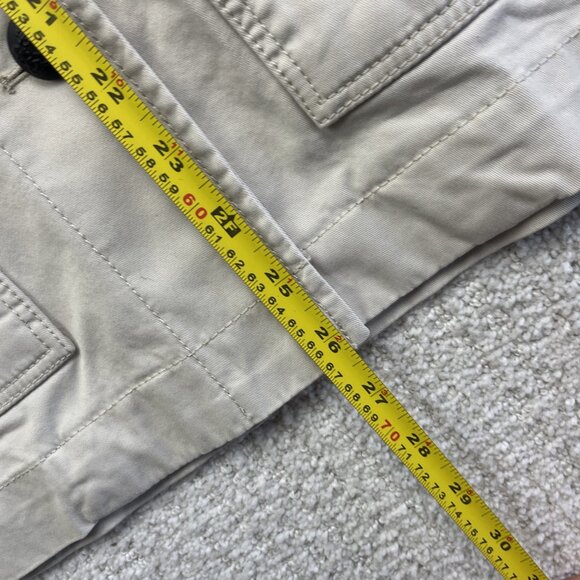 Banana Republic Jacket Wom XS Off-White Safari Utility Field Chore Coat Pockets - Picture 9 of 15